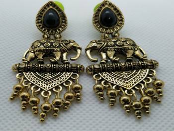 Lovely Oxidised Designer Earrings 1