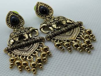 Lovely Oxidised Designer Earrings 3