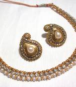 Golden Pearl Mango Necklace Set