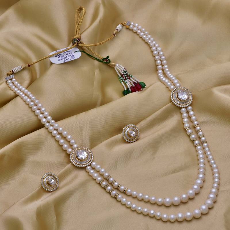 White pearl necklace set Clearance