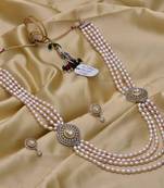 White pearl necklace-sets