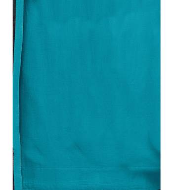 Sky Blue & Black Rayon Embroidered Women's Palazzo Suit 6