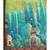 Parrot Green Glaze Cotton Printed Women's Salwar Suit With Aari Work