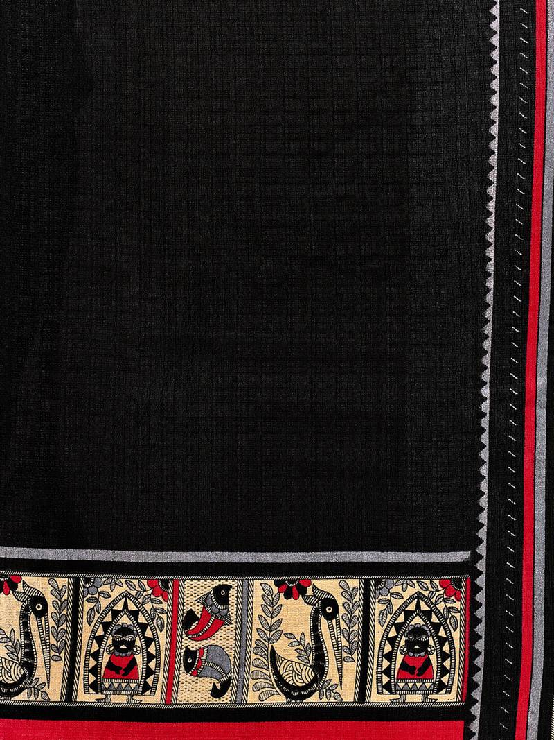 Black Color Bhagalpuri Printed Women's Dupatta