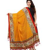 Mustard Color Bhagalpuri Printed Women'S Dupatta
