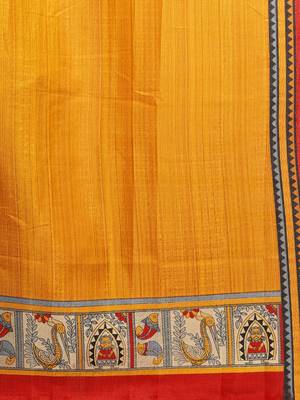 Mustard Color Bhagalpuri Printed Women'S Dupatta 4