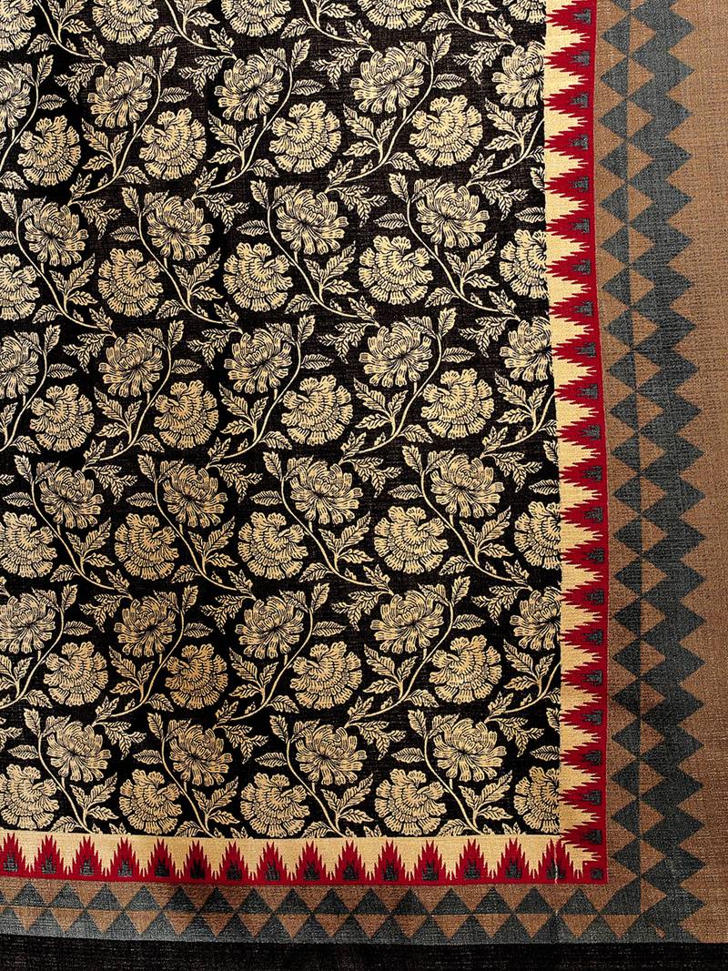 Balck Color Bhagalpuri Printed Women'S Dupatta