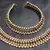 Golden Moti and Stone pearl double line anklet