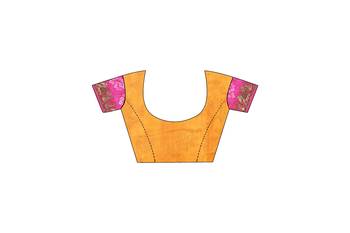 Dark baby pink bandhani saree with blouse 4