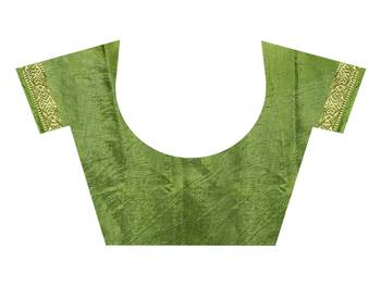 Mehendi bandhani saree with blouse 4