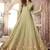 Lime embroidered net salwar with dupatta