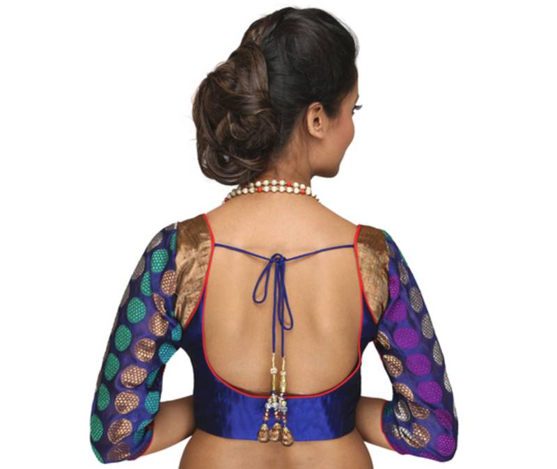 Multicolor Brocade Readymade-Blouse