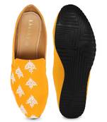 Men's Blue TPR Sole Material Printed Moccasins Slip Ons