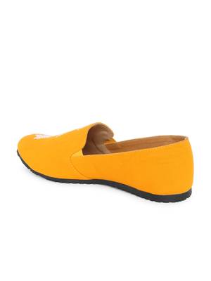 Men's Blue TPR Sole Material Printed Moccasins Slip Ons 3
