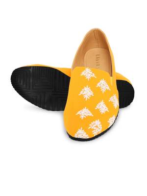 Men's Blue TPR Sole Material Printed Moccasins Slip Ons 6