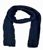 Blue Designer Crush Diamond Studed Islamic Hijab Headscarf