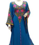 Phirozy Embroidered Georgette Islamic Kaftans With Zari & Stone Work
