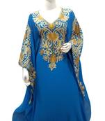 Phirozy Embroidered Georgette Islamic Kaftans With Zari & Stone Work