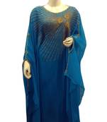 Phirozy Embroidered Georgette Islamic Kaftans With Zari & Stone Work