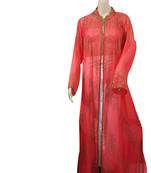 Dual Color Embroidered Georgette Islamic Kaftans With Zari & Stone Work