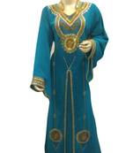 Phirozy Embroidered Georgette Islamic Kaftans With Zari & Stone Work