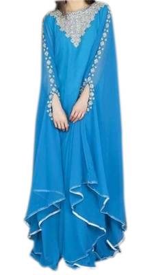 Phirozy Embroidered Georgette Islamic Kaftans With Zari & Stone Work 1
