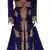 Royal Blue Embroidered Georgette Islamic Kaftans With Zari & Stone Work