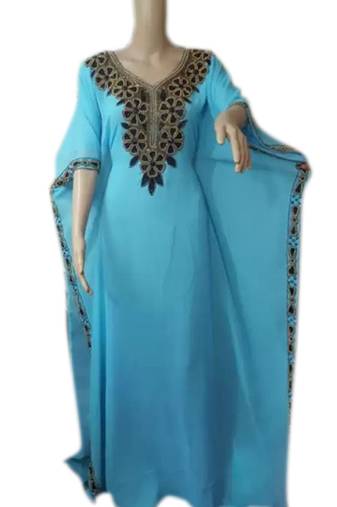 Phirozy Embroidered Georgette Islamic Kaftans With Zari & Stone Work