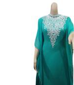 Phirozy Embroidered Georgette Islamic Kaftans With Zari & Stone Work
