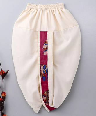 Pink Embroidered Banglori Silk Boys Dhoti Kurta 4