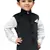 Black Printed Velvet Boys nehru jacket