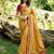 Yellow Embroidered Silk Saree With Blouse