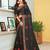 Black Embroidered Georgette Silk Saree With Blouse