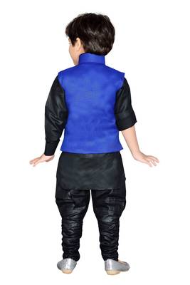 Kids Partywear Kurta Pyjama and Waistcoat Set 4