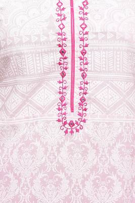   Pink Hand Embroidered Sleeveless Cotton Kurta 4