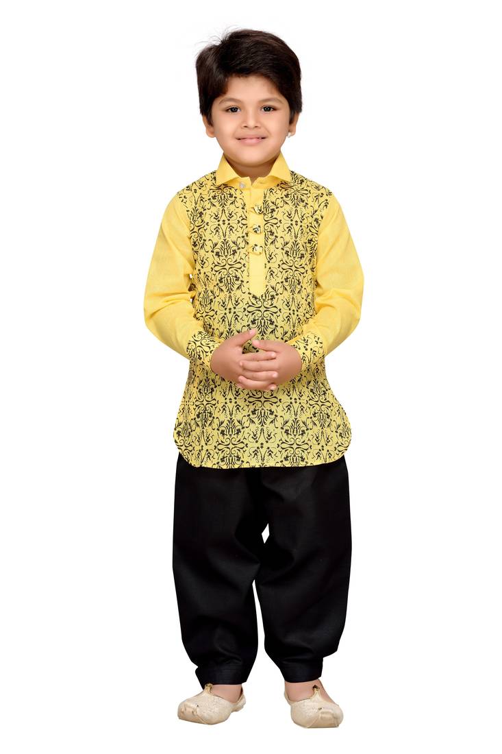 Kids Pathani Kurta Pyjama Set