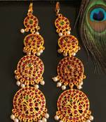 Beautiful Kemp Green Pearl Designer Earrings