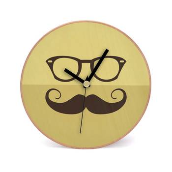 Twirl Times Wooden 2 in 1 Table cum Wall Clock by Engrave 1