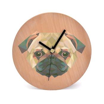 Poly Canine Wooden 2 in 1 Table cum Wall Clock by Engrave 1