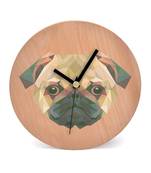 Poly Canine Wooden 2 in 1 Table cum Wall Clock by Engrave