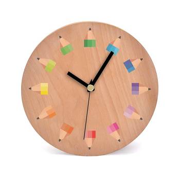 Sharp Wooden 2 in 1 Table cum Wall Clock by Engrave 1
