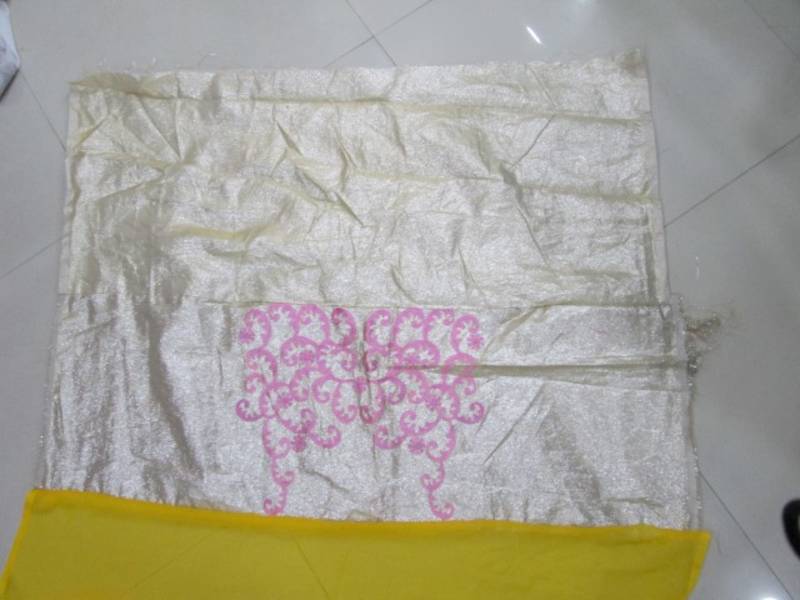 yellow color plain georgette fabric bollywood style saree with blouse piece