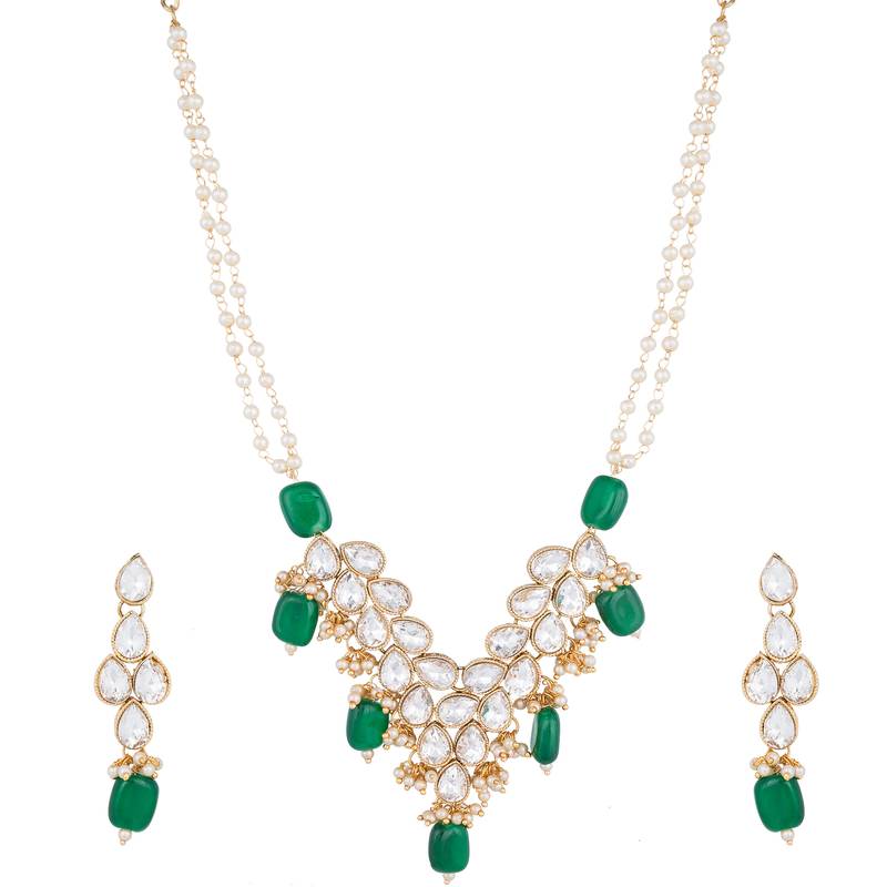 Green diamond necklaces