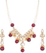 Maroon diamond necklaces