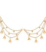 Gold emerald  earrings