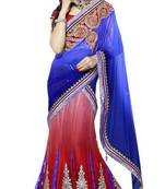 Multicolor Net And Net Jequard And Dupatta Net And Inner Satin Patch Work And Zari Work Unstitched Lehenga Choli