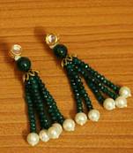 Green Onyx Danglers-Drops