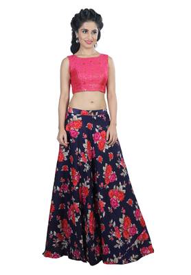 Women's Pink Color Brocade Readymade Blouse 3