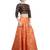Women's Brown Color Stripe Readymade Blouse