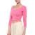 Light Pink Cotton Lycra Stretchable Readymade Free Size Blouse For Women